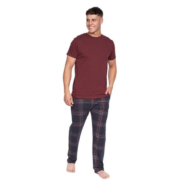 Duck and Cover Mens Callister Pajama Set / Burgundy - Picture 1 of 8